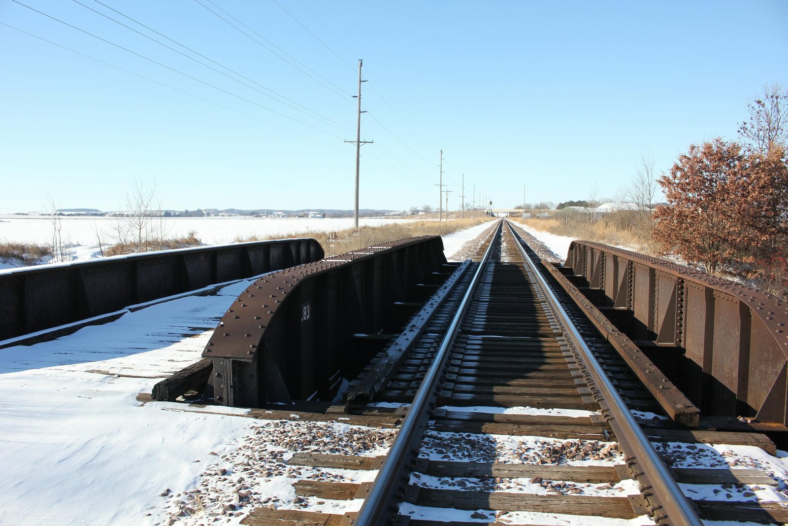 Looking west